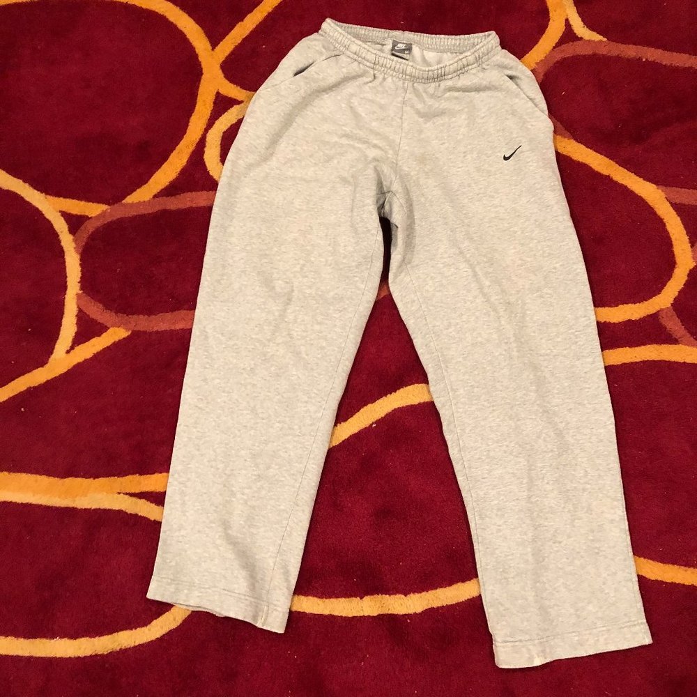 Nike Sweatpants Light Gray Cotton Trainers Medium